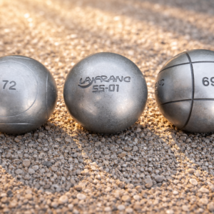 LA FRANC SS-01 - Boules de Pétanque Compétition -1/2 Tendre - Acier Inox - set de 3 - FIPJP officiel